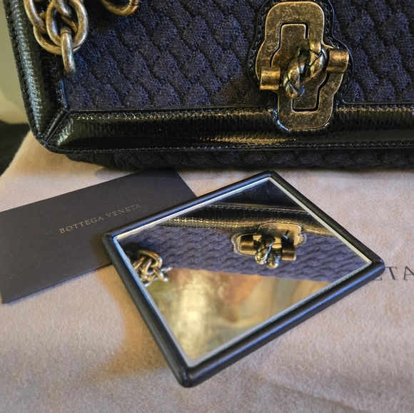 BOTTEGA VENETA LIKE NEW Intrecciato Knit Olimpia Knot Bag - Picture 12 of 13